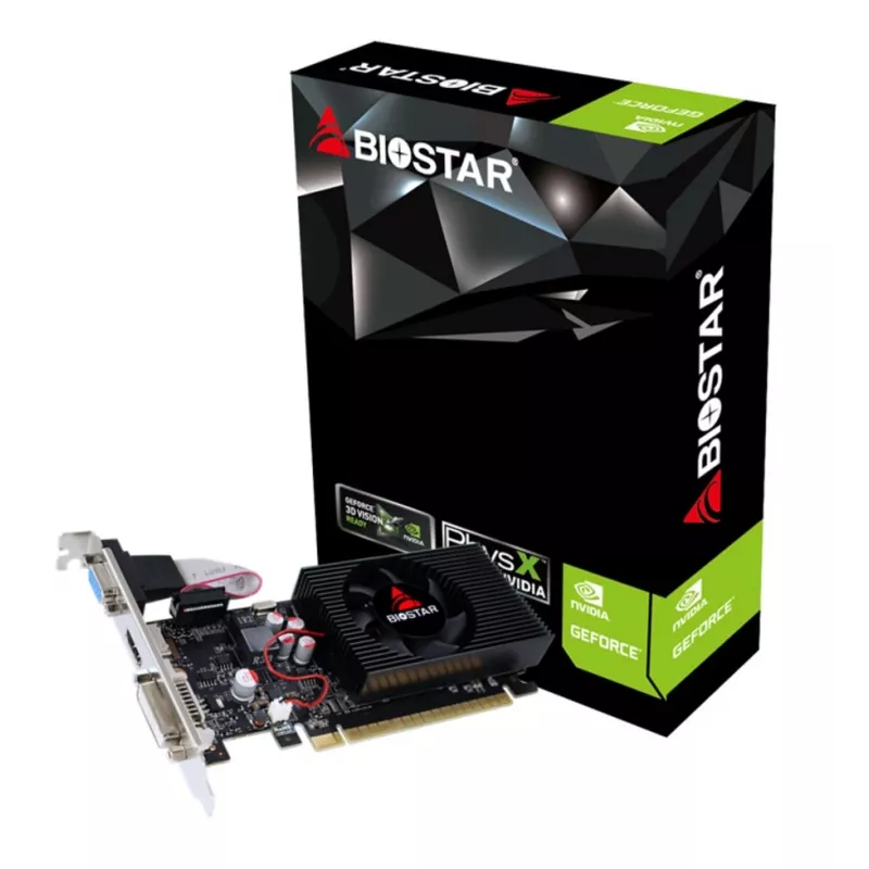 Placa gráfica BIOSTAR GeForce GT 730 VN7313THX1 — 2 GB GDDR3, 128-Bit, PCIe 2.0, 700 MHz