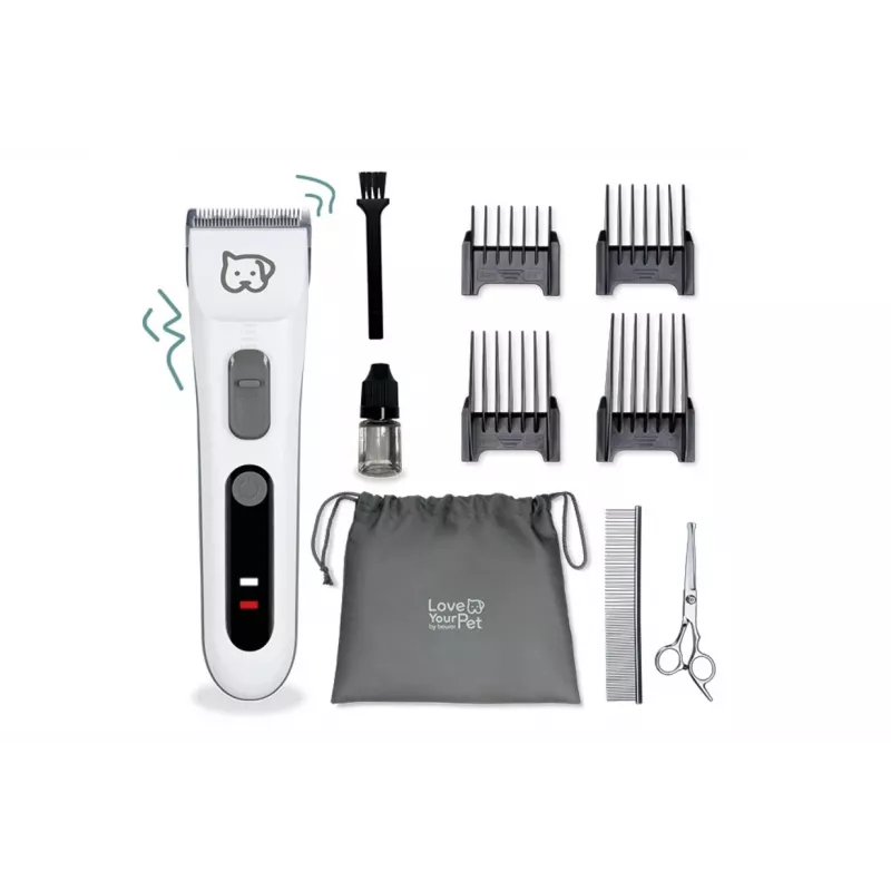 Máquina de tosquiar para cães e gatos Beurer Fluffy PP110 – ferramenta de cuidado para tosquiar e tratar o pelo