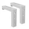 Maclean MC-923 Conjunto de 2 suportes para telas de projeção, carga máxima 25 kg (para o conjunto), aço