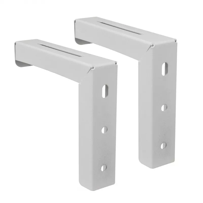 Maclean MC-923 Conjunto de 2 suportes para telas de projeção, carga máxima 25 kg (para o conjunto), aço
