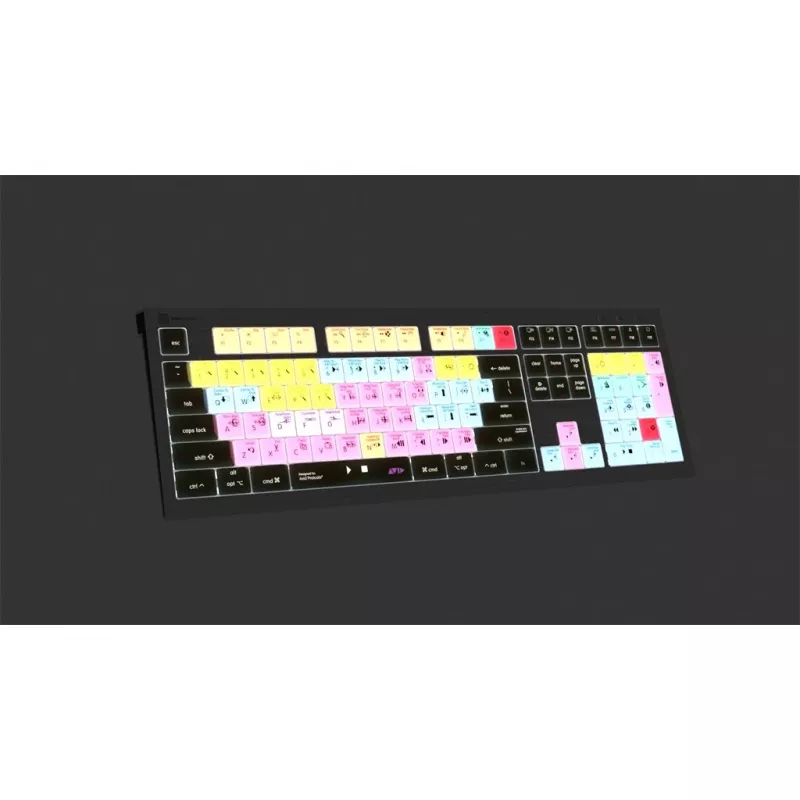 Logickeyboard Avid Pro Tools Astra 2 LKB-PT-A2M-FR teclado para Mac, USB, AZERTY francês, preto