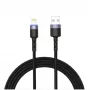 Cabo de dados USB para Lightning Tellur 1,2 m nylon entrançado preto