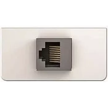 Placa de cobertura Keystone KIND Konnect Design 1/2 com adaptador RJ45 Cat5 da Kindermann 7454000523