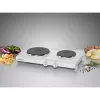 Placa selada Rommelsbacher THS 2590, 2 zonas, controlo rotativo