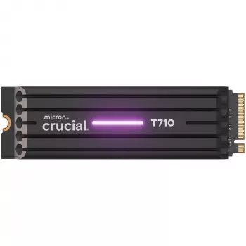 SSD CRUCIAL T710 4 TB M.2 PCIe 5.0 NVMe — 4000 GB, leitura 14500 MB/s, escrita 13800 MB/s