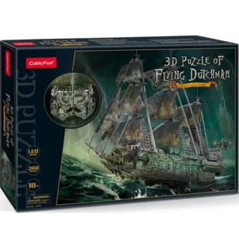Puzzle 3D LED Flying Dutchman modelo L526H, No name — modelo iluminado montado
