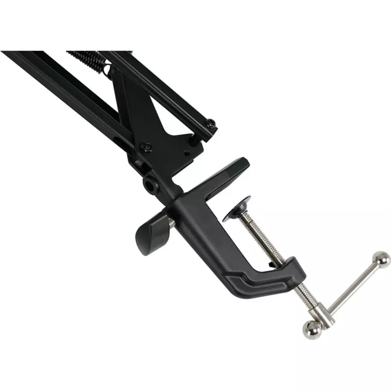 Suporte de braço para secretária Mackie DB-100 preto para misturadoras compactas e equipamento de estúdio
