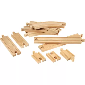 Brio World pequeno sortido de carris, comboio