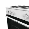 Fogão a gás independente Gorenje GG6A10WFFM, branco, placa de 4 bicos, forno a gás de 72 L, botões frontais