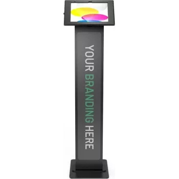 Compulocks Apex BrandMe - suporte - inclinável - para tablet - personalizável - bloqueável - estrutura metálica, placa de polipropileno - preto - montagem no chão -