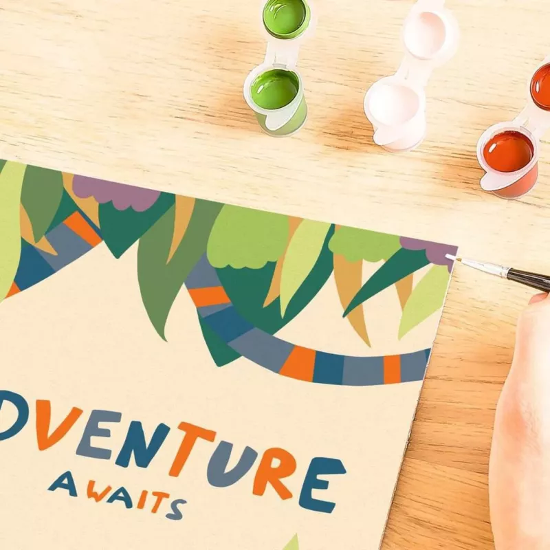 Conjunto de arte Ravensburger CreArt – conjunto de pintura «Hello New Adventure», modelo 23904