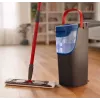 Vileda H2PrO 175775 conjunto de esfregona plana com sistema de dois depósitos, microfibra, preto/vermelho