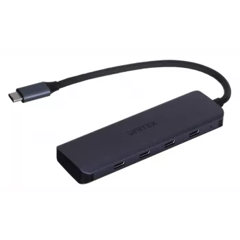 Hub USB UNITEK uHUB Q4 Type-C 5000 Mbit/s cinzento