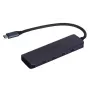 Hub USB UNITEK uHUB Q4 Type-C 5000 Mbit/s cinzento