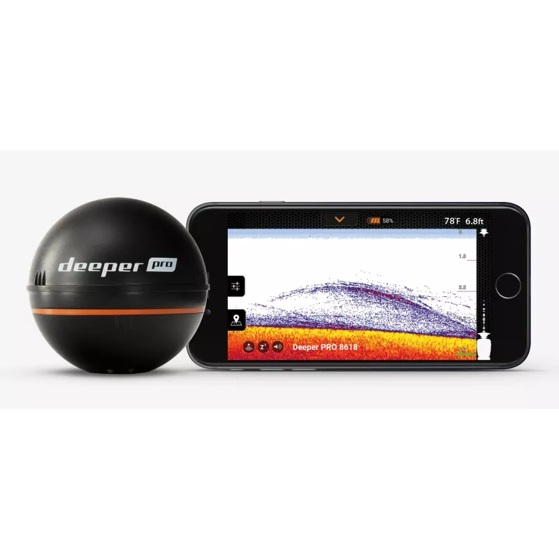 Detetor de peixes Deeper Smart Sonar Pro 80 m FLDP-11