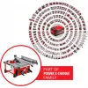 Serra circular de bancada a bateria Power X-Change TE-TS 36/210 Li-Solo, 36 Volt (2x18 V) (vermelho, sem bateria e carregador)