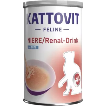 KATTOVIT Feline Niere Renal Drink Pato - Petiscos para gatos - 135ml