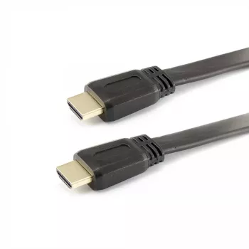Cabo HDMI-HDMI 1.4 plano Sbox M/M 1,5 m HDMI-FLAT-15B preto