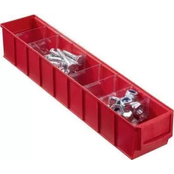 Caixa de arrumação Allit 456561, vermelho, 500 x 81 mm