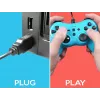 Comando com fios SUBSONIC SA5488-1 Neon Blue — para Nintendo Switch, ligação com fios