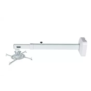 Suporte de parede AVTEK WallMount Next 1200 — aço, branco, telescópico, rotação 360°, inclinação ±42°, carga máxima 20 kg