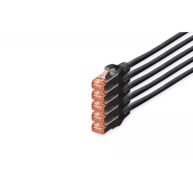 Cabo de rede Digitus CAT 6 S/FTP RJ-45 10 m preto