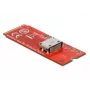 Conversor M.2 Key M para 1 x OCuLink SFF-8612 DeLOCK 64106