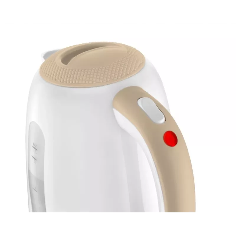 Chaleira elétrica Concept Solution RK2331 — 1,7 L, 2200 W, bege/branco