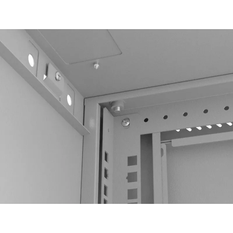 Armário de rack LANBERG WF03-5306-10S 19 polegadas 6U cinzento com porta de vidro