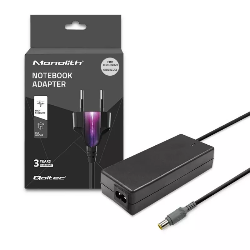 Fonte de alimentação/adaptador Qoltec 50093 90 W preto