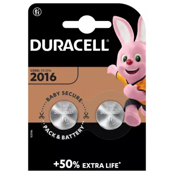 Pilha descartável Duracell 2016 CR2016 lítio