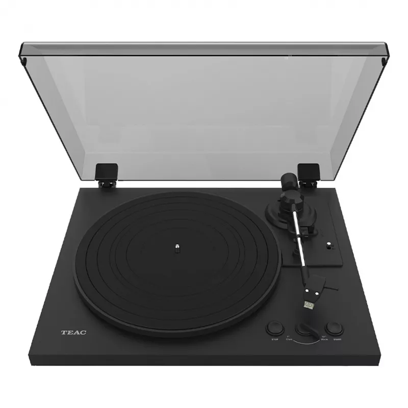 Gira-discos de acionamento por correia TEAC TN-175-B Preto