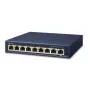 PLANET GSD-908HP - Switch - 8 x 10/100/1000 (PoE+) + 1 x 10/100/1000 (Uplink) - secretária - PoE+ (GSD-908HP)