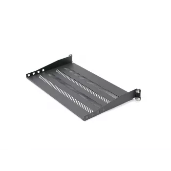 Prateleira DIGITUS 1U fixa 250 mm de profundidade para racks de 19 polegadas, capacidade de carga 15 kg