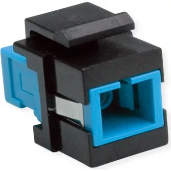 Keystone de fibra ótica ROLINE SC/SC simplex monomodo OS2 - fibra monomodo