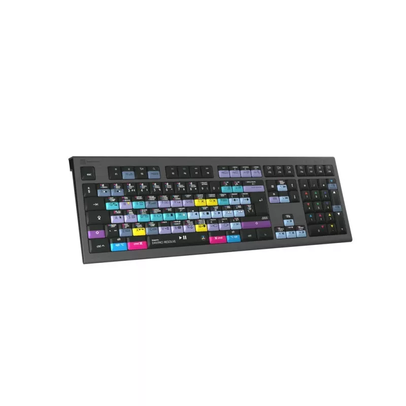 Teclado Logickeyboard ASTRA 2 USB QWERTY inglês preto tamanho completo 104 teclas
