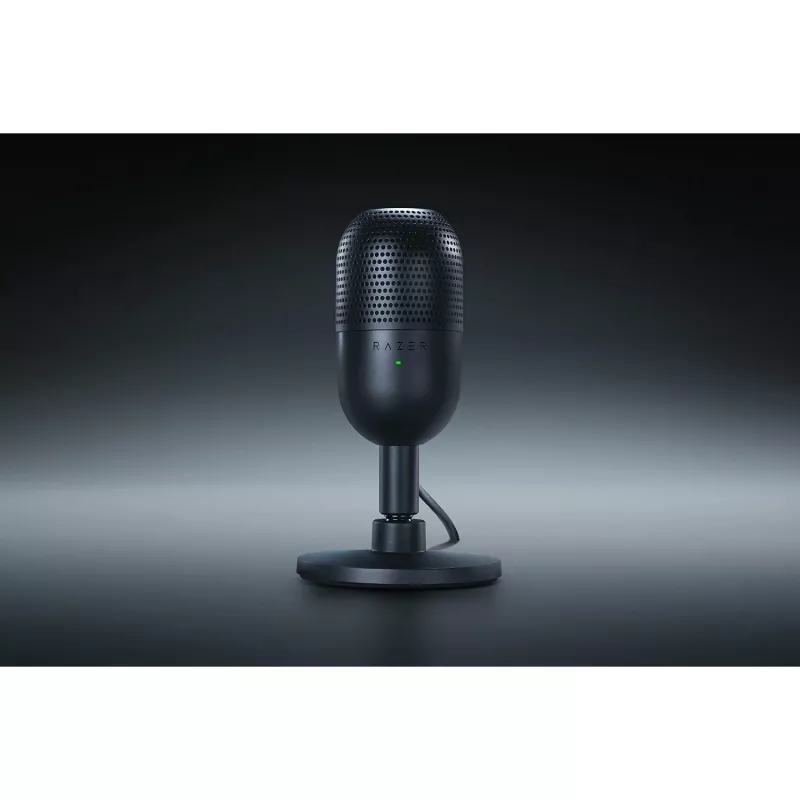 Microfone de mesa Razer Seiren V3 Mini, USB-C, supercardioide, 20–20000 Hz, 96 kHz, 24-bit, preto