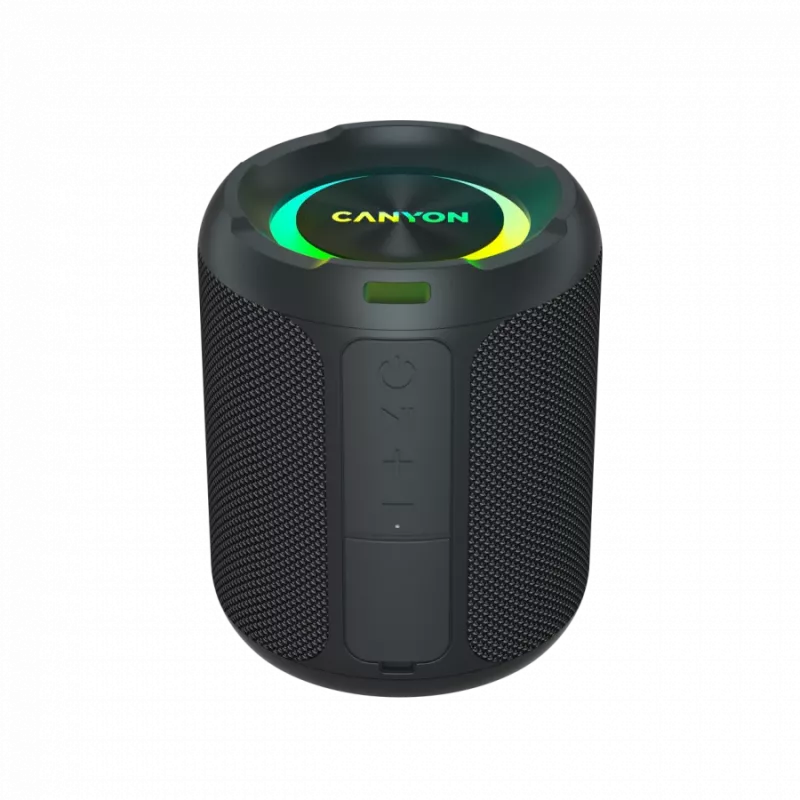 Altifalante portátil CANYON OnMove 11 IPX6 TWS 20W EQ RGB preto