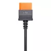 Cabo de alimentação para câmaras e baterias DJI CP.DY.00000045.02, 0,4 m, compatível com Mavic 3, Air 3, Power 500/1000, preto/laranja