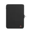 Manga antichoque RIVACASE 5221 para MacBook 13, vertical, preta, fecho de correr duplo