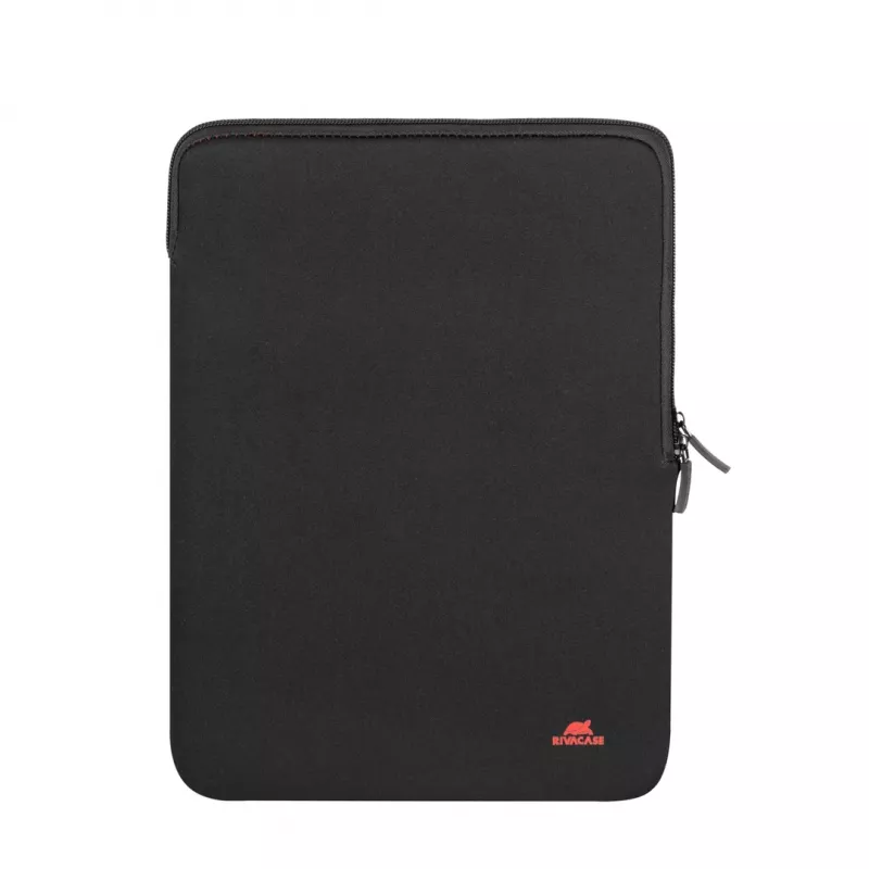Manga antichoque RIVACASE 5221 para MacBook 13, vertical, preta, fecho de correr duplo