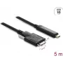 Delock 83623 cabo ótico ativo USB 10 Gbps, USB Type-C para Micro-B, 5 m