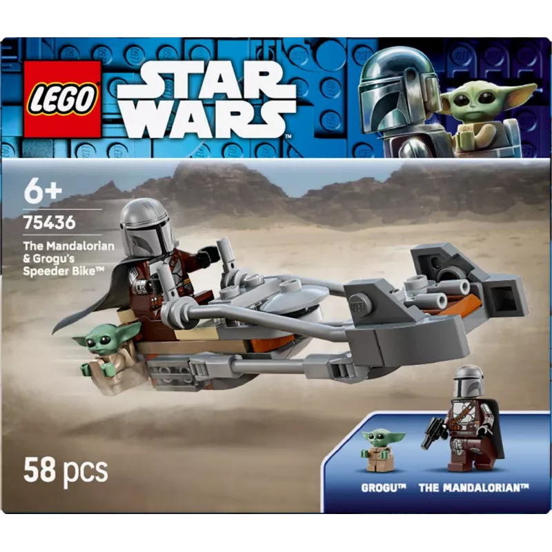 LEGO STAR WARS 75436 O Mandaloriano e a speeder bike do Grogu