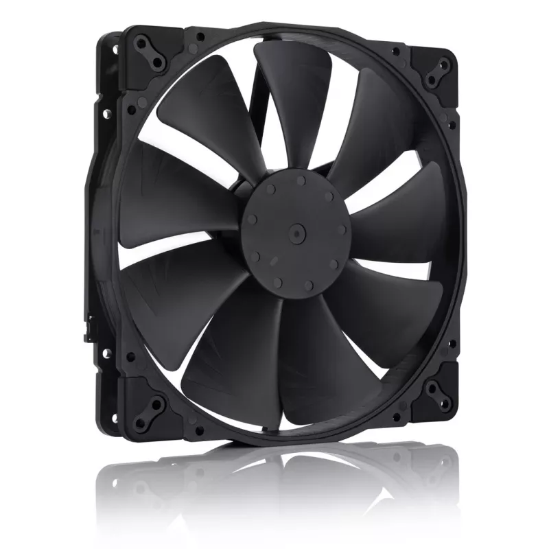 Noctua NF-A20 PWM chromax.black.swap ventoinha de caixa, 200 mm, 350–800 rpm, 18,1 dB, rolamento SSO2, preto