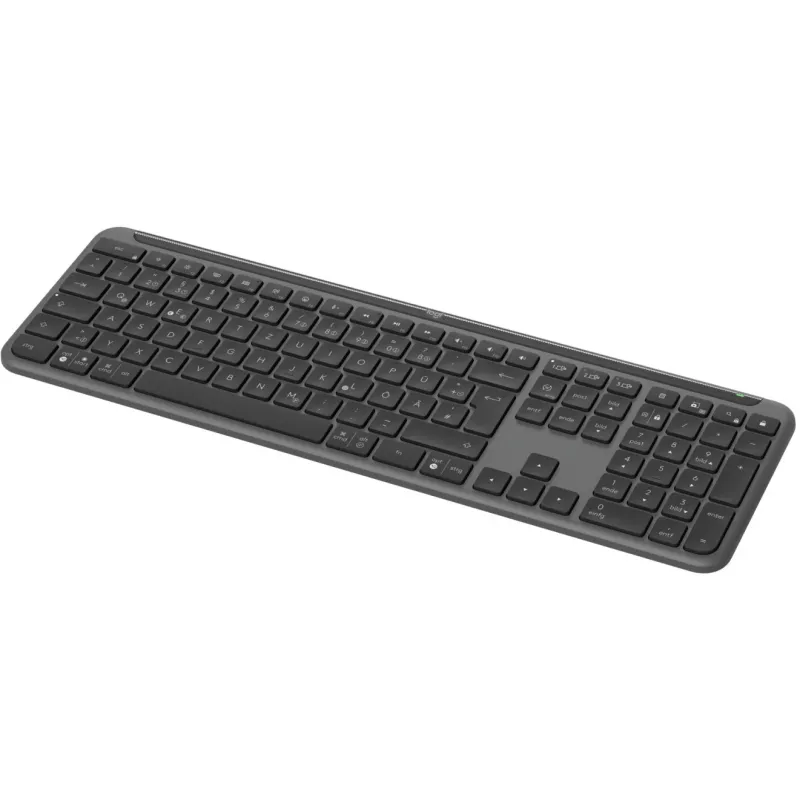 Teclado Logitech K950 Signature fino de escritório RF Wireless + Bluetooth QWERTZ alemão grafite