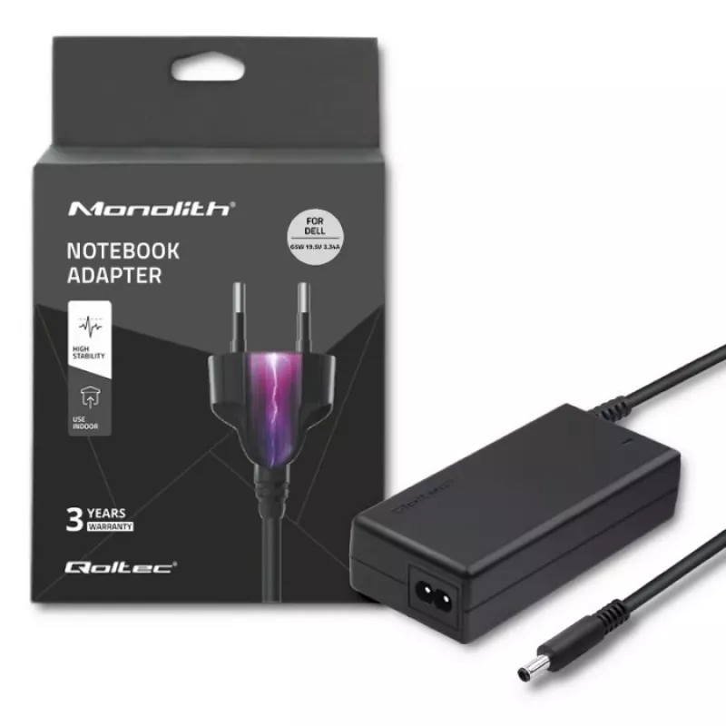 Fonte de alimentação para Dell 65W | 19,5V | 3,34A | 4,5 * 3,0 + Pin
