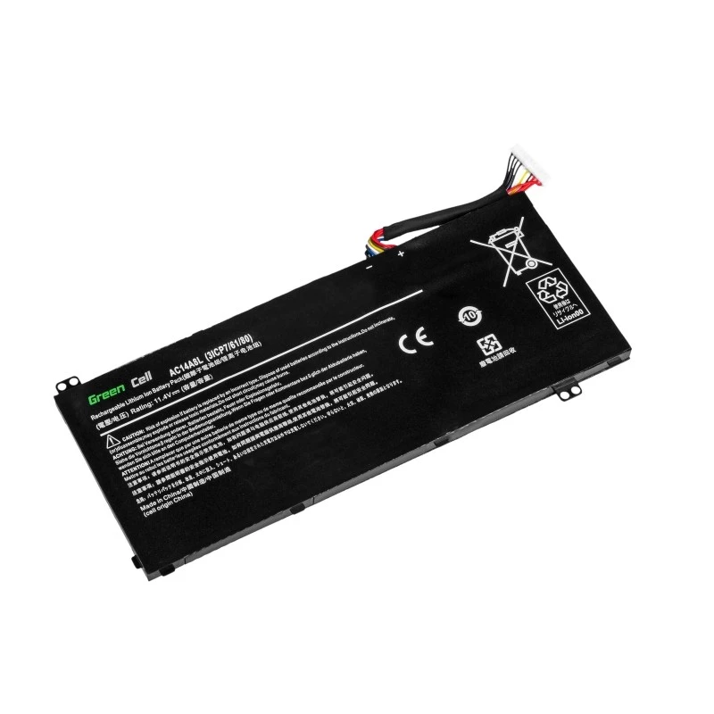 Green Cell AC54 bateria para portátil (AC14A8L) para Acer Aspire Nitro V15 VN7-571G VN7-572G VN7-591G VN7-592G V17 VN7-791G, 11,4 V 3800 mAh, preta