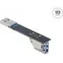 Adaptador alterador de género USB Type-A DELOCK 67422, Type-A para Type-A, preto