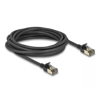 Cabo de rede DeLOCK RJ45 Cat.8.1 F/FTP fino Pro 5 m preto