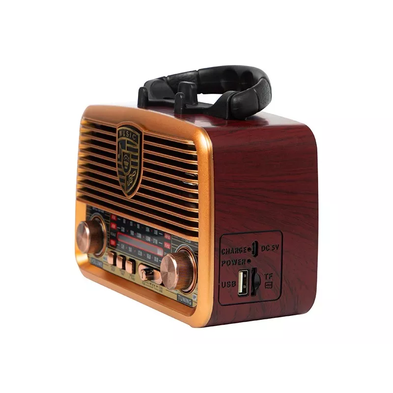 Rádio analógico BLOW RA10 AM/FM Solar 77-540 — recetor AM/FM com painel solar e bateria de reserva